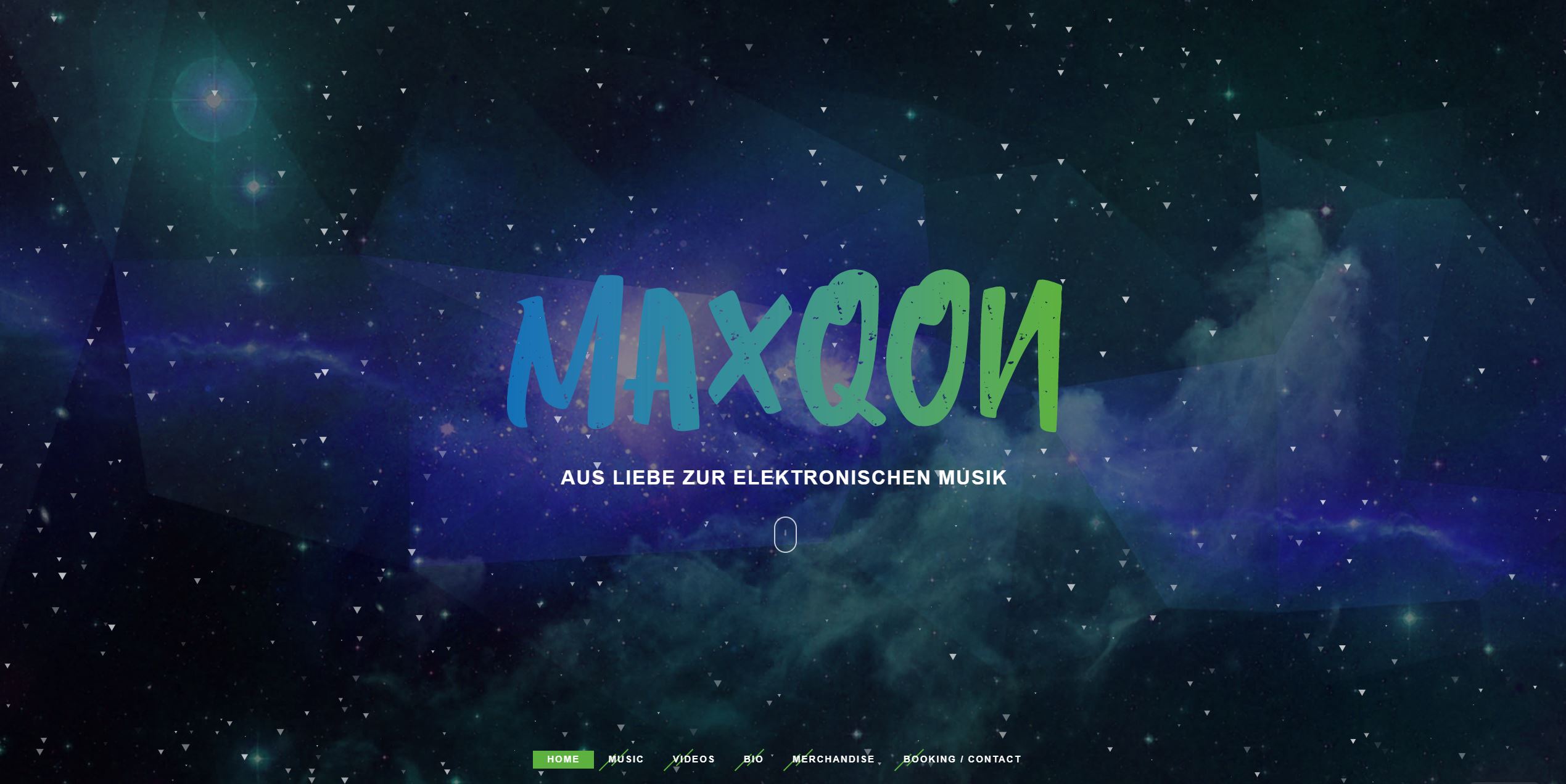 Eine neue Webseite für DJ MAXQON